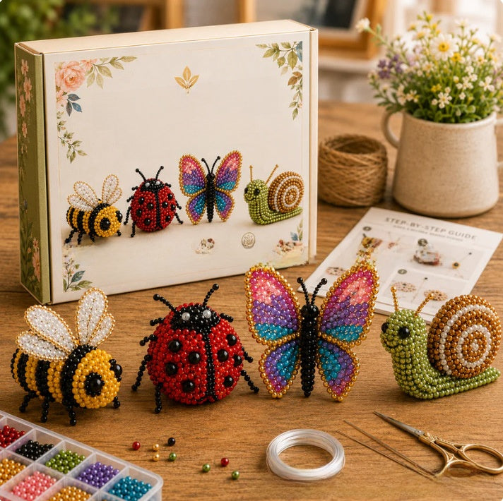 Tiny 3D Beaded Animal DIY Craft Kit
