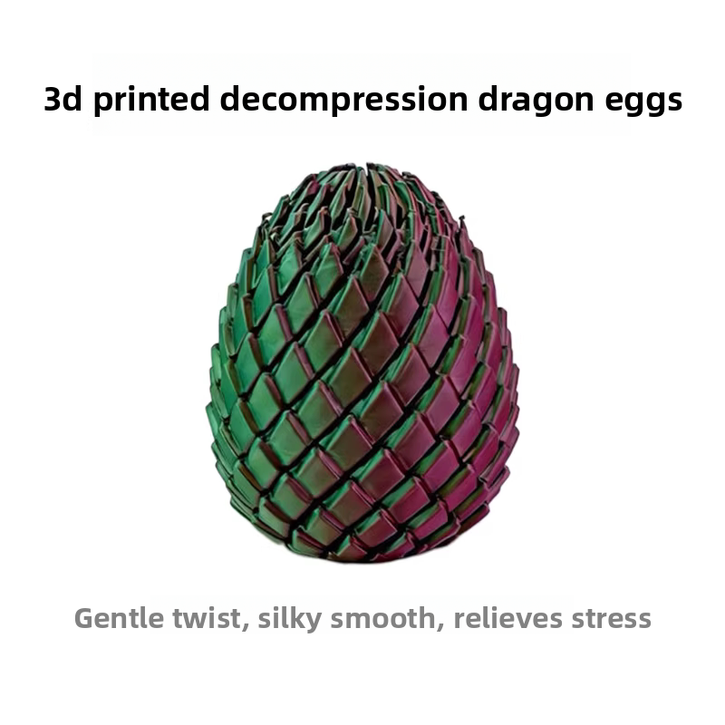 3D Printed Dragon Egg Rotating Stress Relief Toy