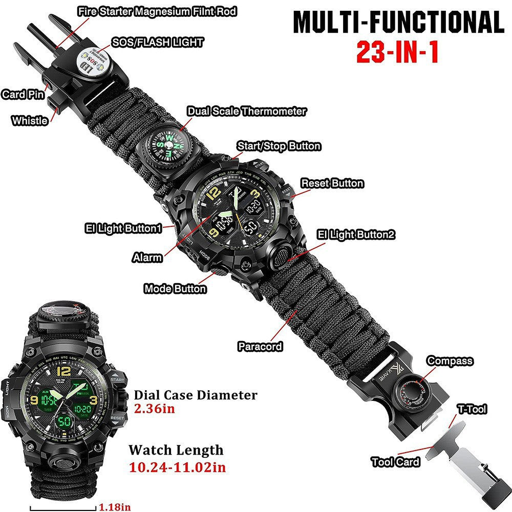 Dual Display Multifunction Outdoor Watch