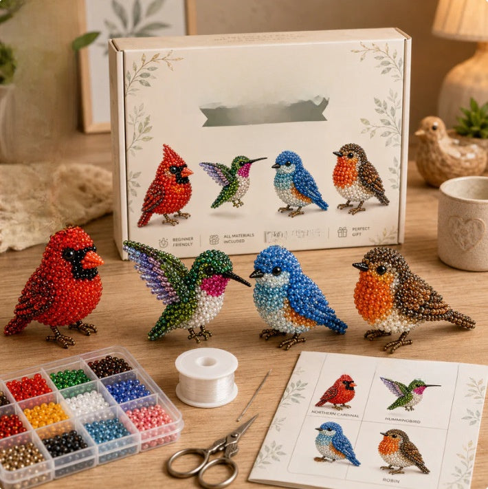 Tiny 3D Beaded Animal DIY Craft Kit