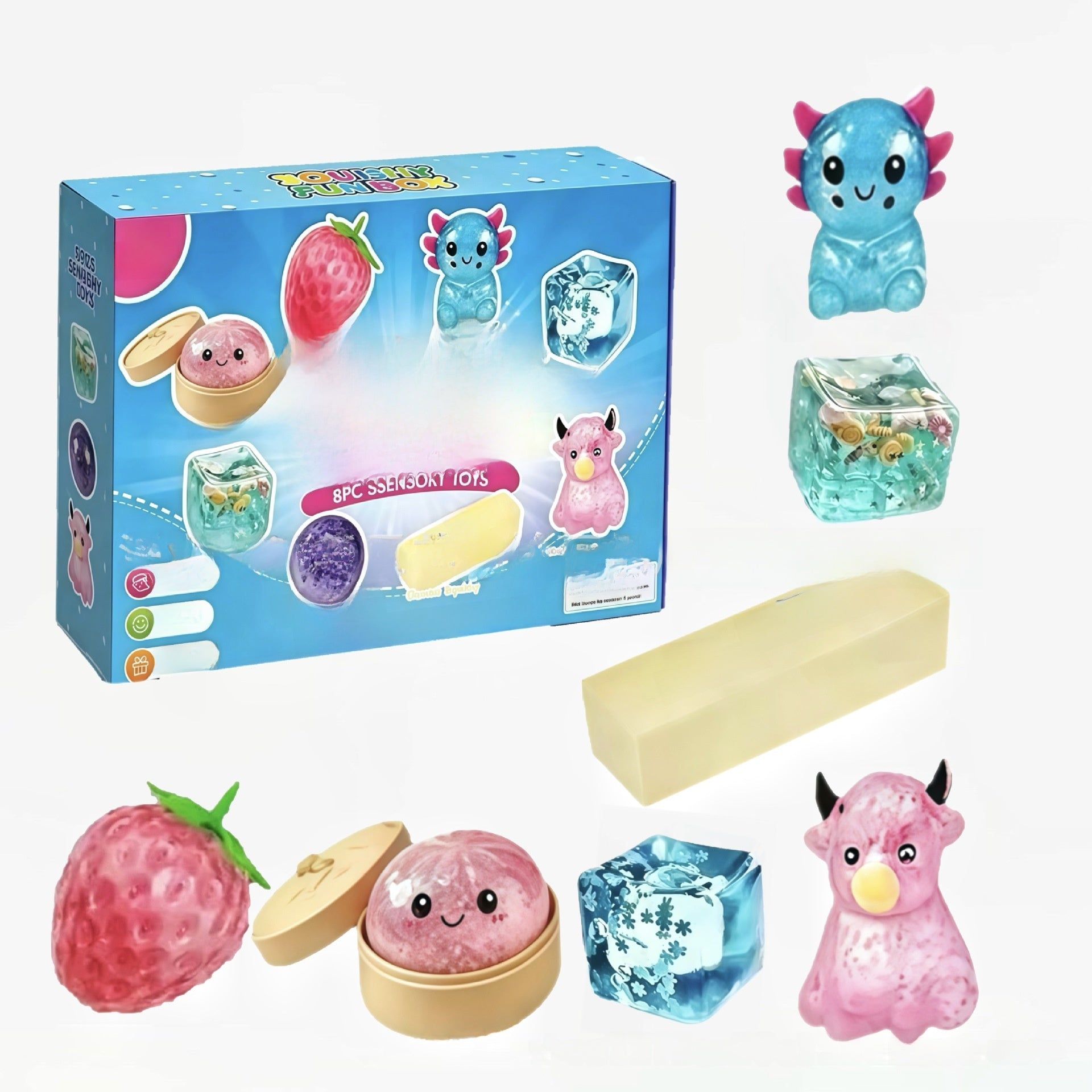 Creative Egg Squeeze Stress Relief Toy Set