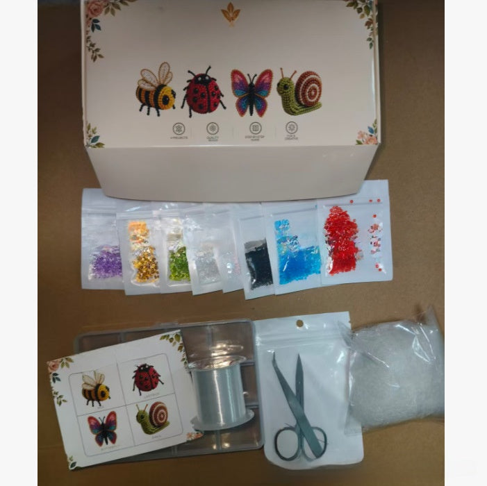 Tiny 3D Beaded Animal DIY Craft Kit