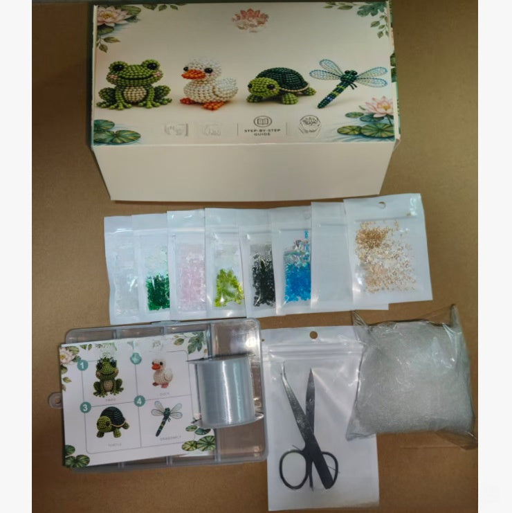 Tiny 3D Beaded Animal DIY Craft Kit