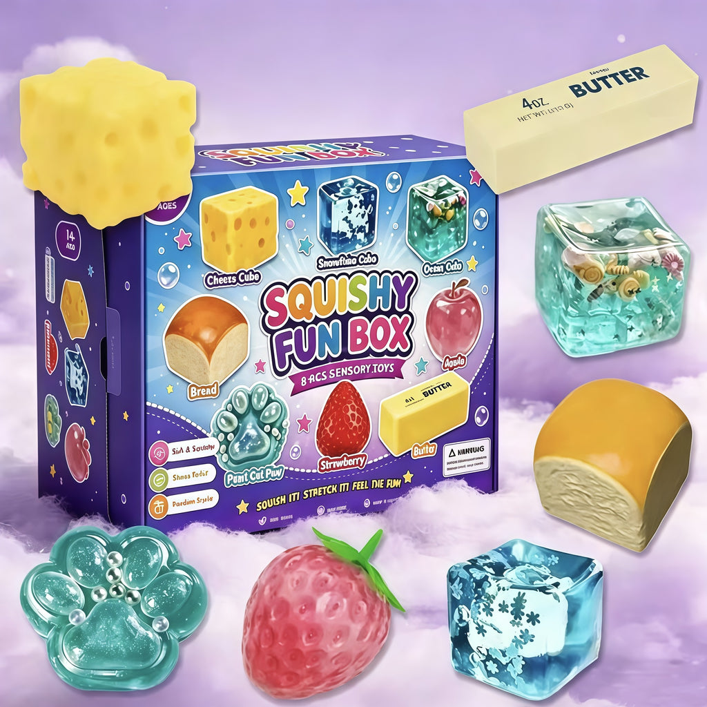 Creative Egg Squeeze Stress Relief Toy Set
